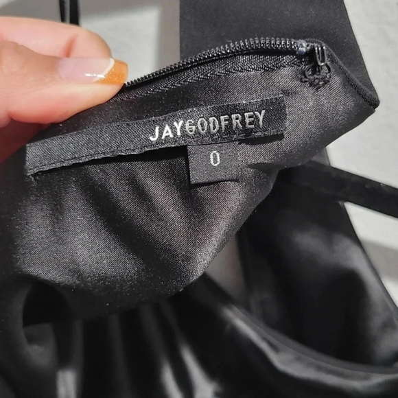 Jay Godfrey Black Cross-Front Romper – Size 0 - Picture 4 of 7